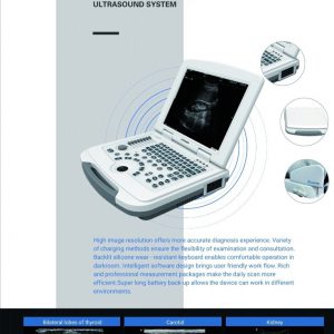 DW-500 LAPTOP BLACK AND WHITE ULTRASOUND SYSTEM