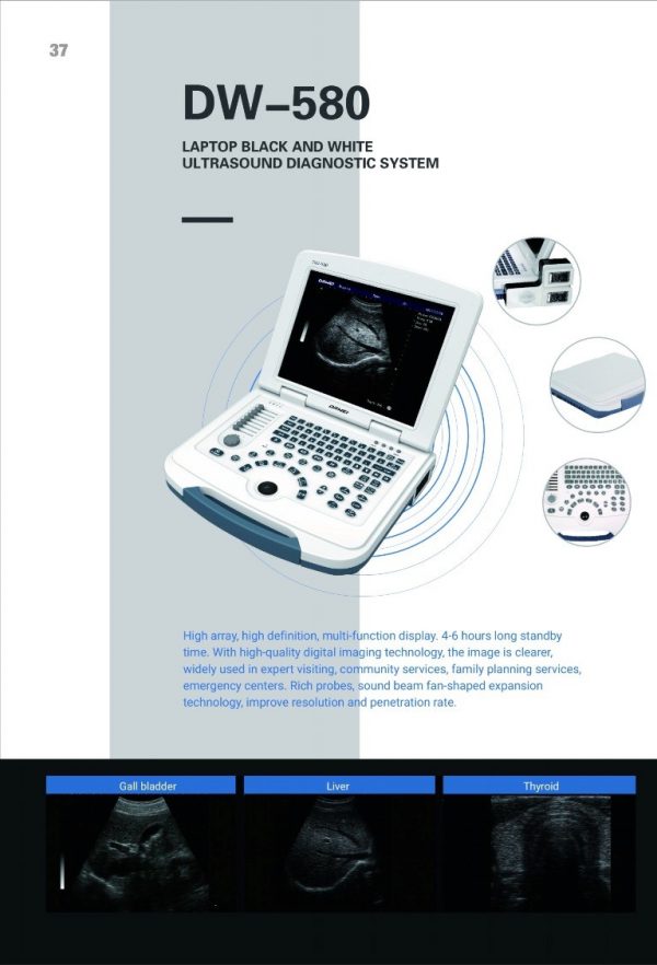 DW-580 LAPTOP BLACK AND WHITE ULTRASOUND DOAGNOSTIC SYSTEM – Hatip Medikal