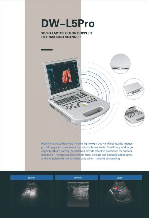 DW-L5Pro 3d/4d LAPTOP COLOR DOPPLER ULTRASOUND SCANNER