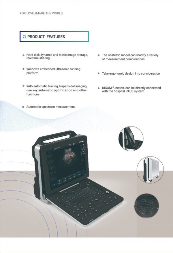 DW-P5PLUS PORTABLE COLOR DOPPLER ULTRASOUND SCANNER