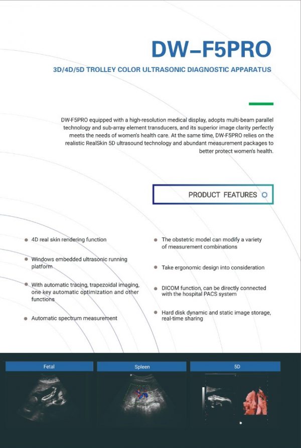 DW-F5PRO 3D/4D/5D TROLLEY COLOR ULTRASONIC DIAGNOSTIC APPARATUS